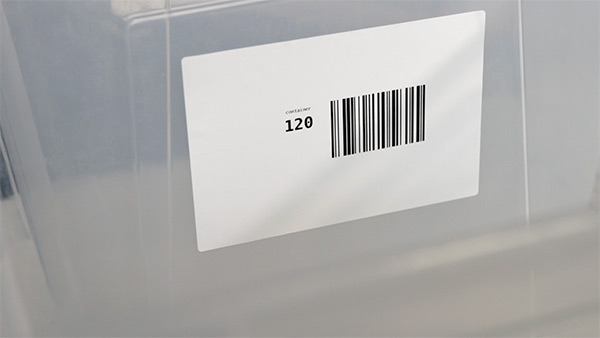 Picking container label